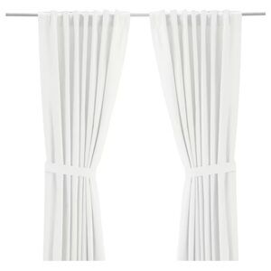 NWOT IKEA Ritva Curtains, White, 65”